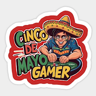 Cinco de mayo gamer Sticker